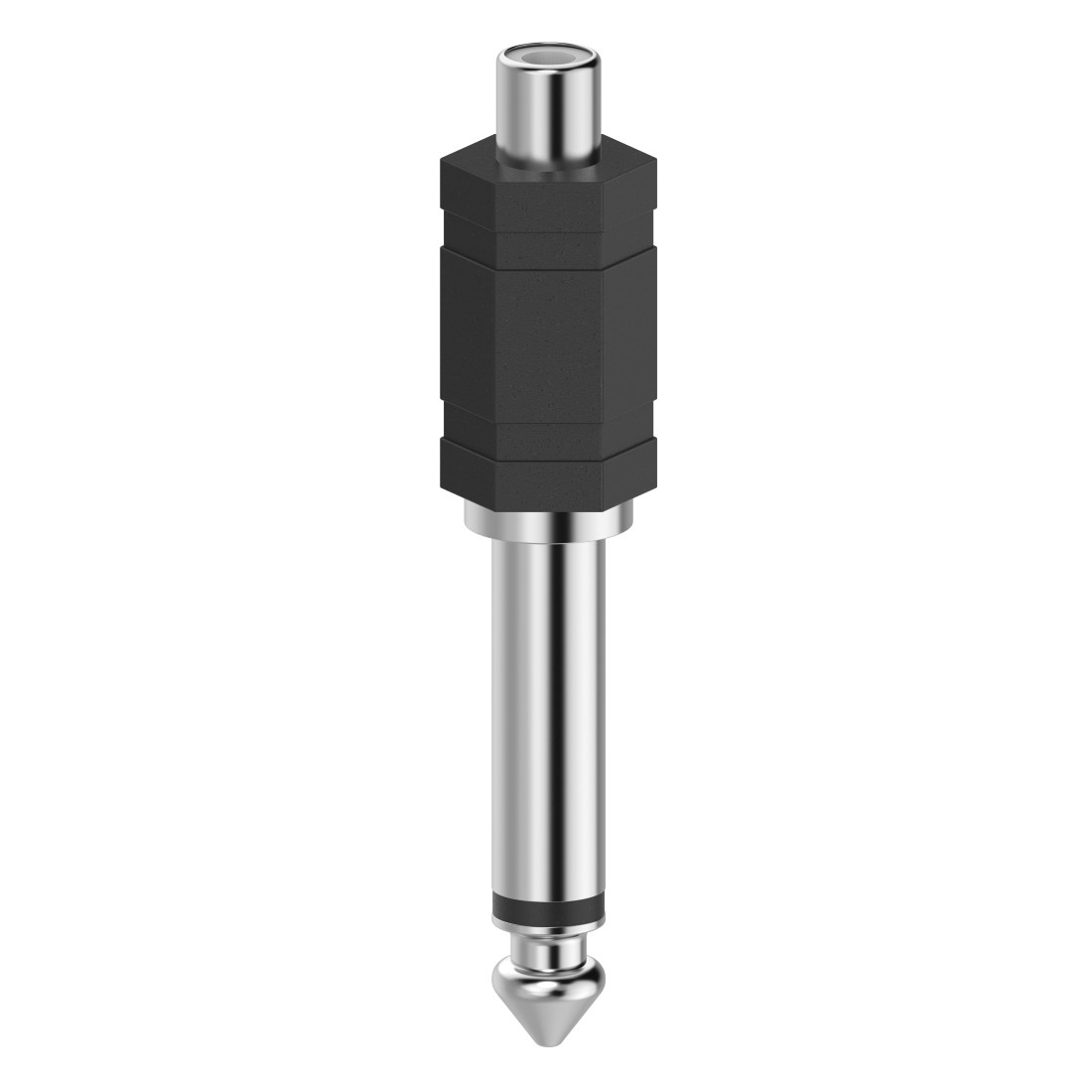 HAMA Cinch-Kupplung auf 6.3 Klinken-Stecker, mm Audio-Adapter