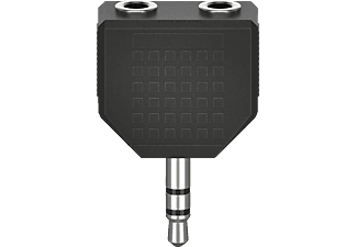 HAMA 3.5-mm-Klinken-Stecker auf 2 x 3.5-mm-Klinken-Kupplung, Audio-Adapter