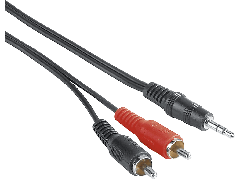 HAMA 2x 3.5-mm-Klinken-Stecker m 2 auf Cinch-Stecker, Audiokabel,