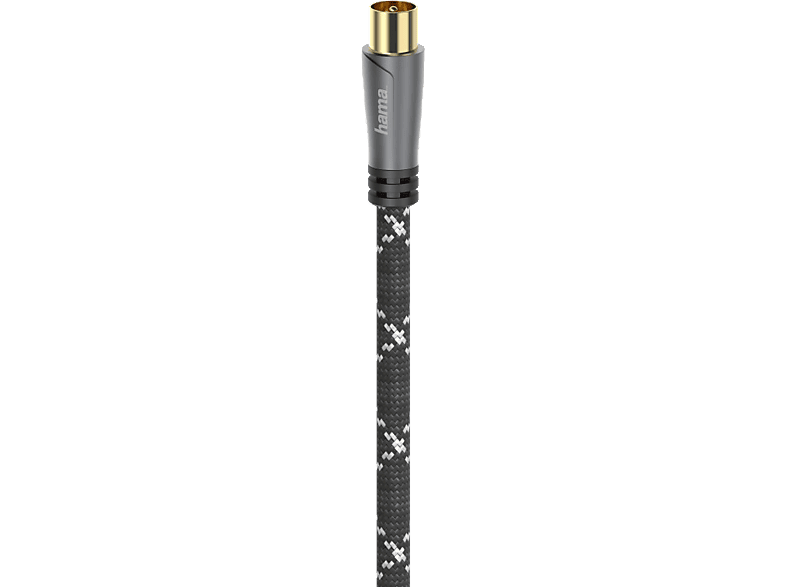 HAMA 120 Koax-Stecker 10 dB, Koax-Kupplung m auf Antennen-Kabel