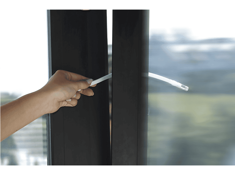 Thumbnail - HAMA F-Kupplung auf 0.2 m, Fensterdurchführung, 0,2 m