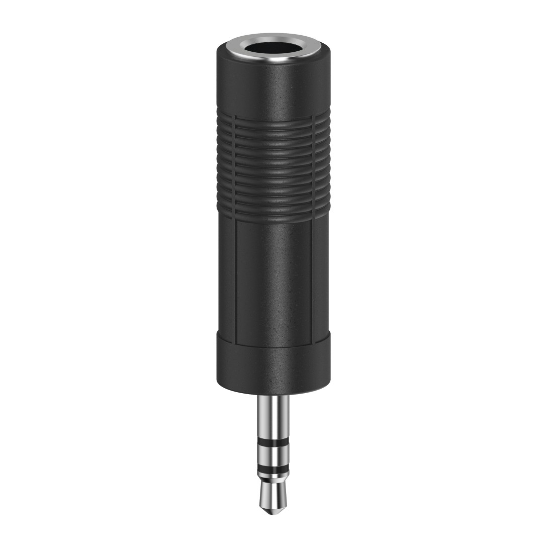 HAMA 6.3-mm-Klinken-Kupplung, auf 3.5-mm-Klinken-Stecker Audio-Adapter