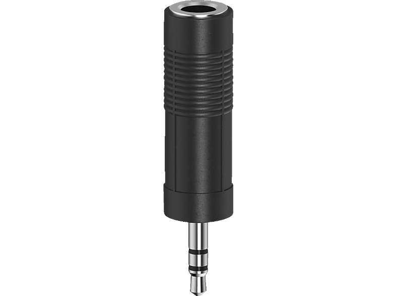HAMA 6.3-mm-Klinken-Kupplung, auf 3.5-mm-Klinken-Stecker Audio-Adapter