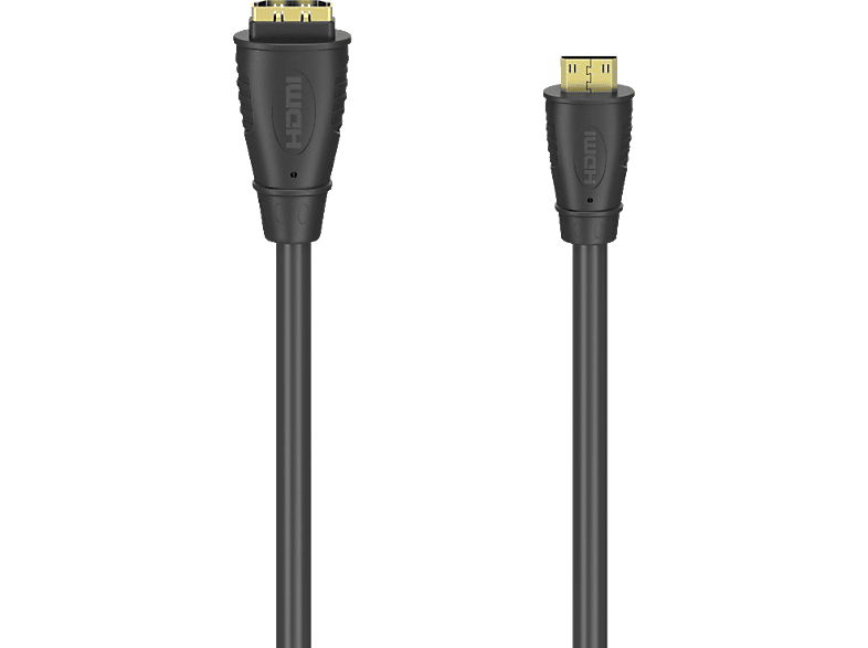 HAMA HDMI Typ-C (Mini)-Stecker auf HDMI Typ-A-Kupplung, Kabeladapter, 0,1 m