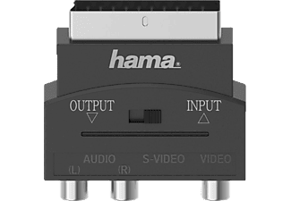 HAMA S-VHS-Kupplung / 3 Cinch-Kupplungen auf Scart-Stecker Adapter