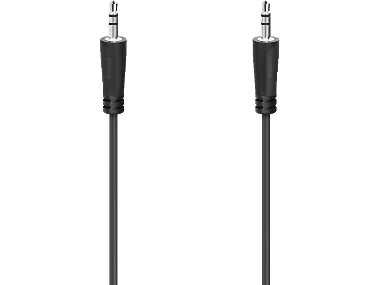 HAMA 3.5-mm-Klinken-Stecker auf 3.5-mm-Klinken-Stecker, m Kabel, 3