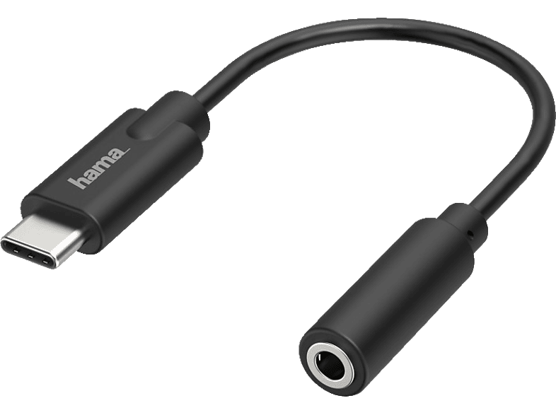 HAMA USB-C-Stecker auf 3.5-mm-Klinke-Buchse, Audio-Adapter USB