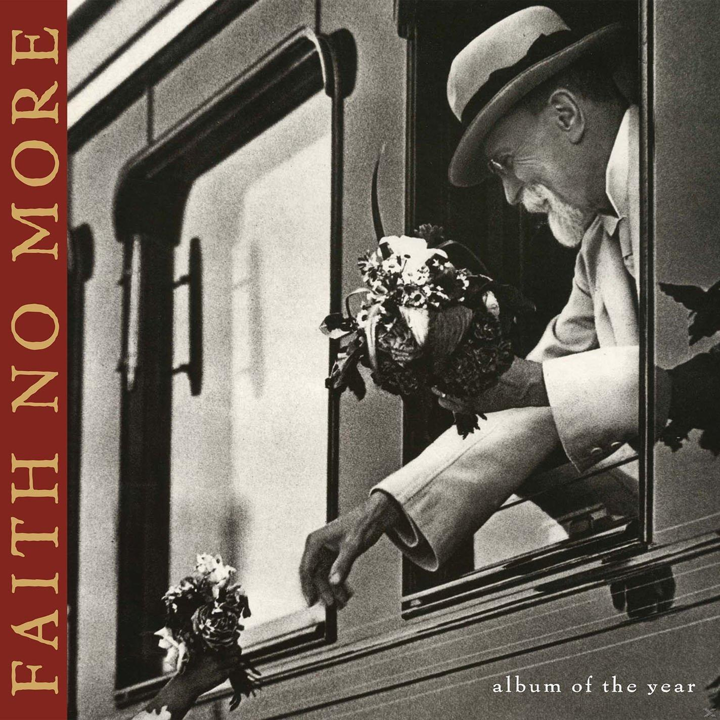Lemezborító: Férfi az ablakban virágot ad. Cím: 'FAITH NO MORE', 'album of the year'.