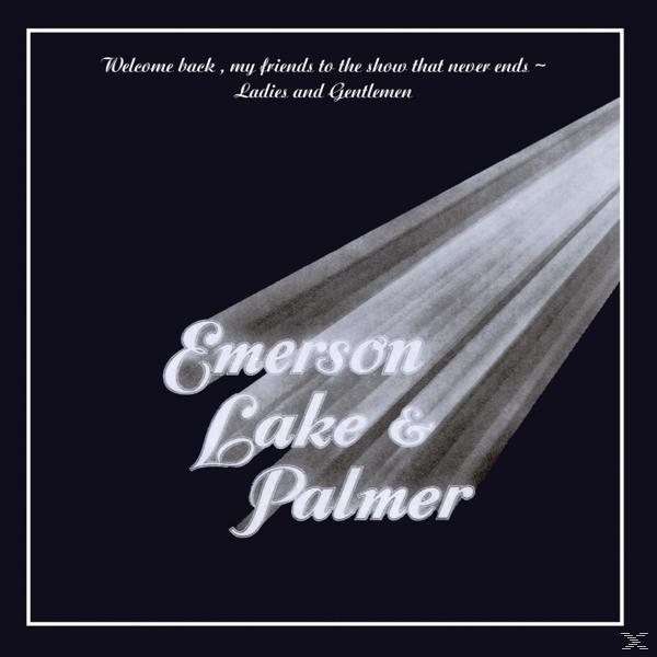 Album borító szöveggel: Emerson, Lake & Palmer. 'Welcome back...'