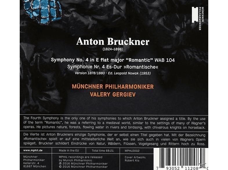 Thumbnail - Valéry Gergiev, Münchner Philharmoniker - Sinfonie 4 (Romantische) (CD)
