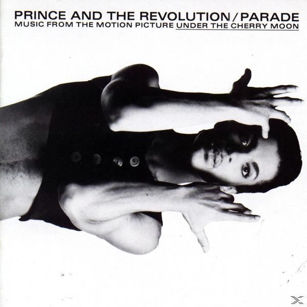 Albumcover. Prince im Schatten, Arme ausgestreckt. Titel: Prince and the Revolution. Text oben.
