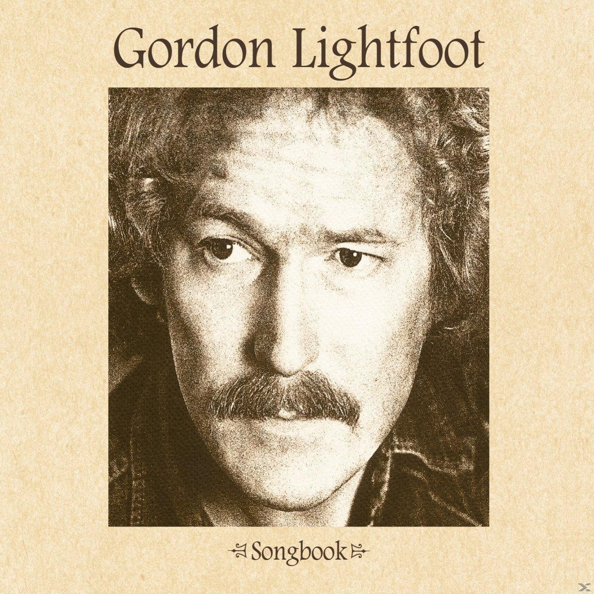 Albumcover: Gesicht von Gordon Lightfoot. Text: Gordon Lightfoot, Songbook.