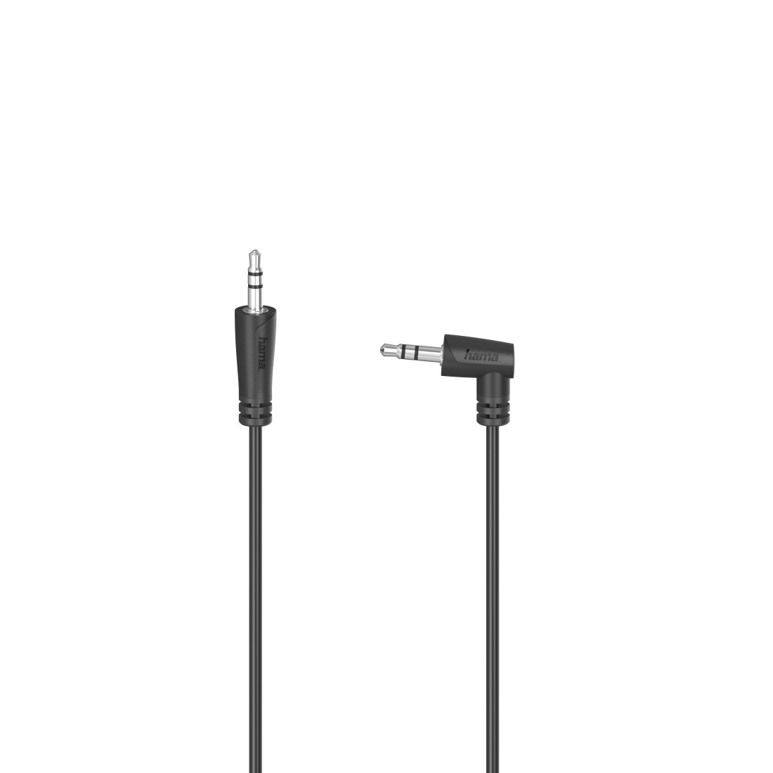 HAMA 205285 Audio-Kabel, 3,5-mm-Klinken-St. 90° - 3,5-mm-Klinken-St., Stereo, 0,5 m