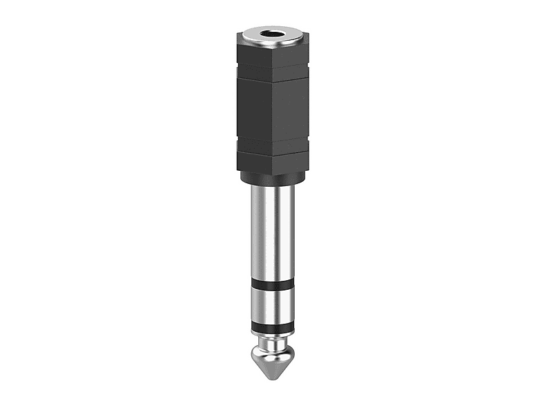 Hama 00205194 Klinke Audio Adapter [1x Klinkenbuchse 3.5 mm - 1x Klinkenstecker 6.35 mm] Schwarz — Foto 2 von 2