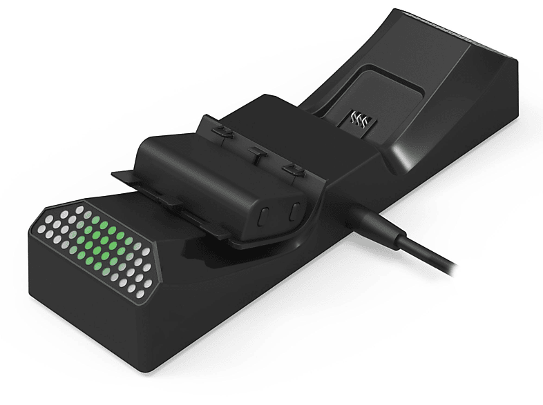 Thumbnail - HORI Dual Ladestation für Controller (inkl. 2x Akku), Zubehör Xbox Series X, Schwarz