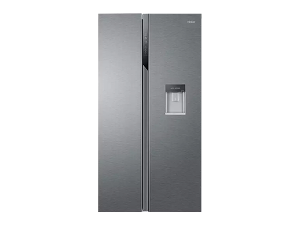 Frigorífico americano - Haier HSR3918EWPG, 521l, Total No Frost, Motor Inverter, 177cm, Dispensador de agua, Inox