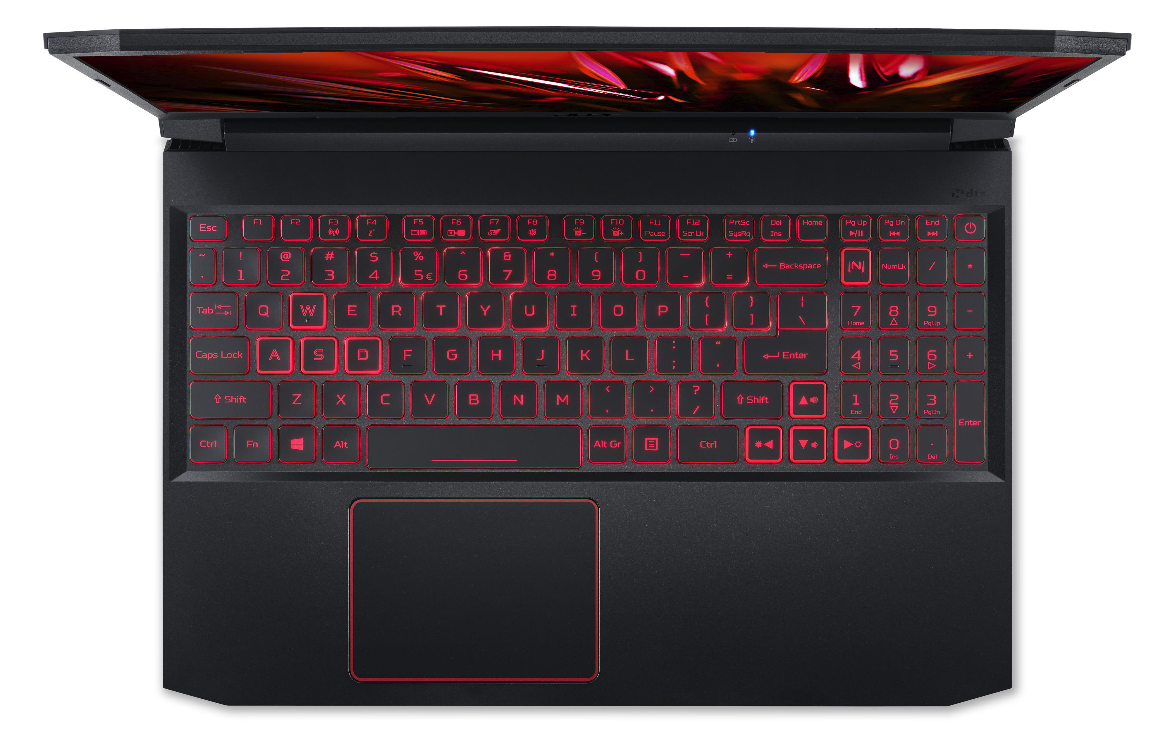 ACER Nitro 5 (AN515-44-R74R) mit roter Tastaturbeleuchtung - 15,6 Zoll - AMD Ryzen™ 5 4600H - 8 GB - 512 GB - NVIDIA GeForce® GTX 1650 - Windows 10 Home (64 Bit)