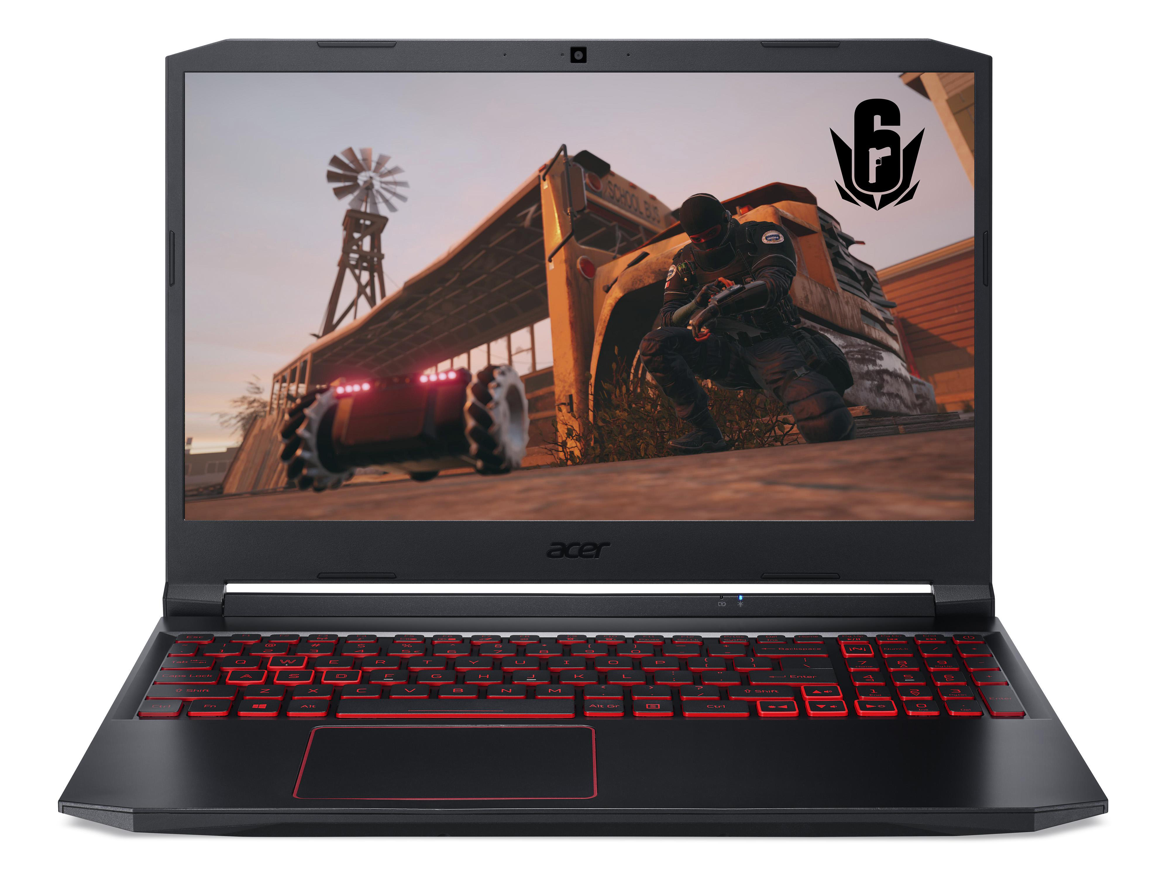 ACER Nitro 5 (AN515-44-R74R) mit roter Tastaturbeleuchtung - 15,6 Zoll - AMD Ryzen™ 5 4600H - 8 GB - 512 GB - NVIDIA GeForce® GTX 1650 - Windows 10 Home (64 Bit)