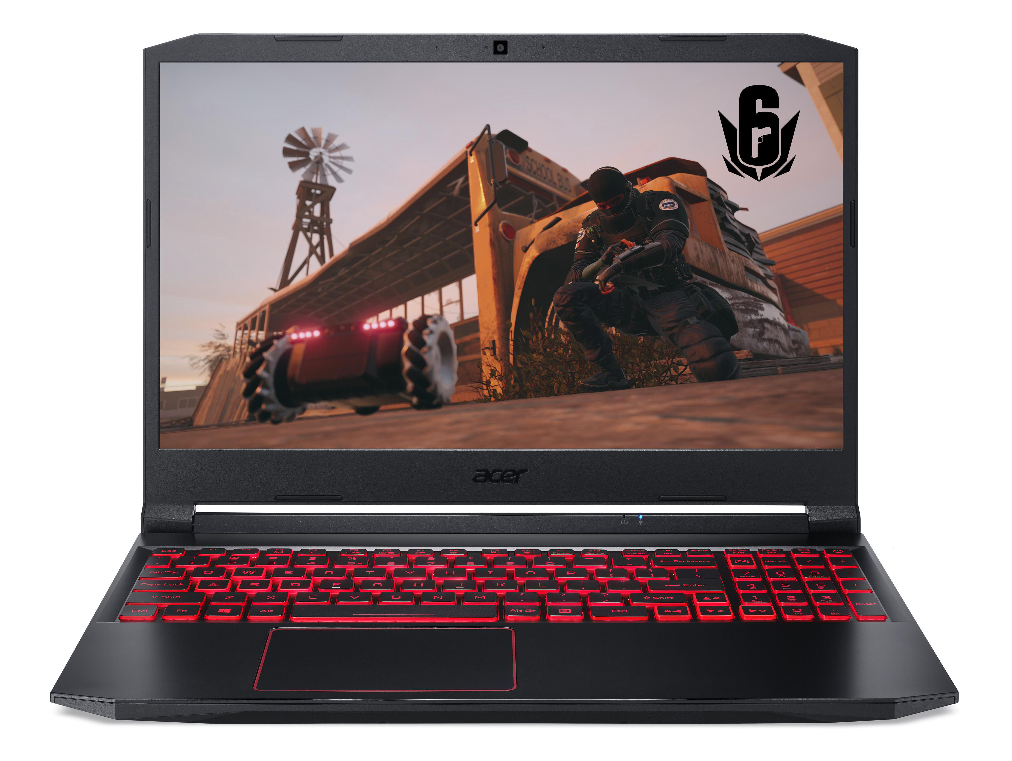 ACER Nitro 5 (AN515-44-R74R) mit roter Tastaturbeleuchtung - 15,6 Zoll - AMD Ryzen™ 5 4600H - 8 GB - 512 GB - NVIDIA GeForce® GTX 1650 - Windows 10 Home (64 Bit)