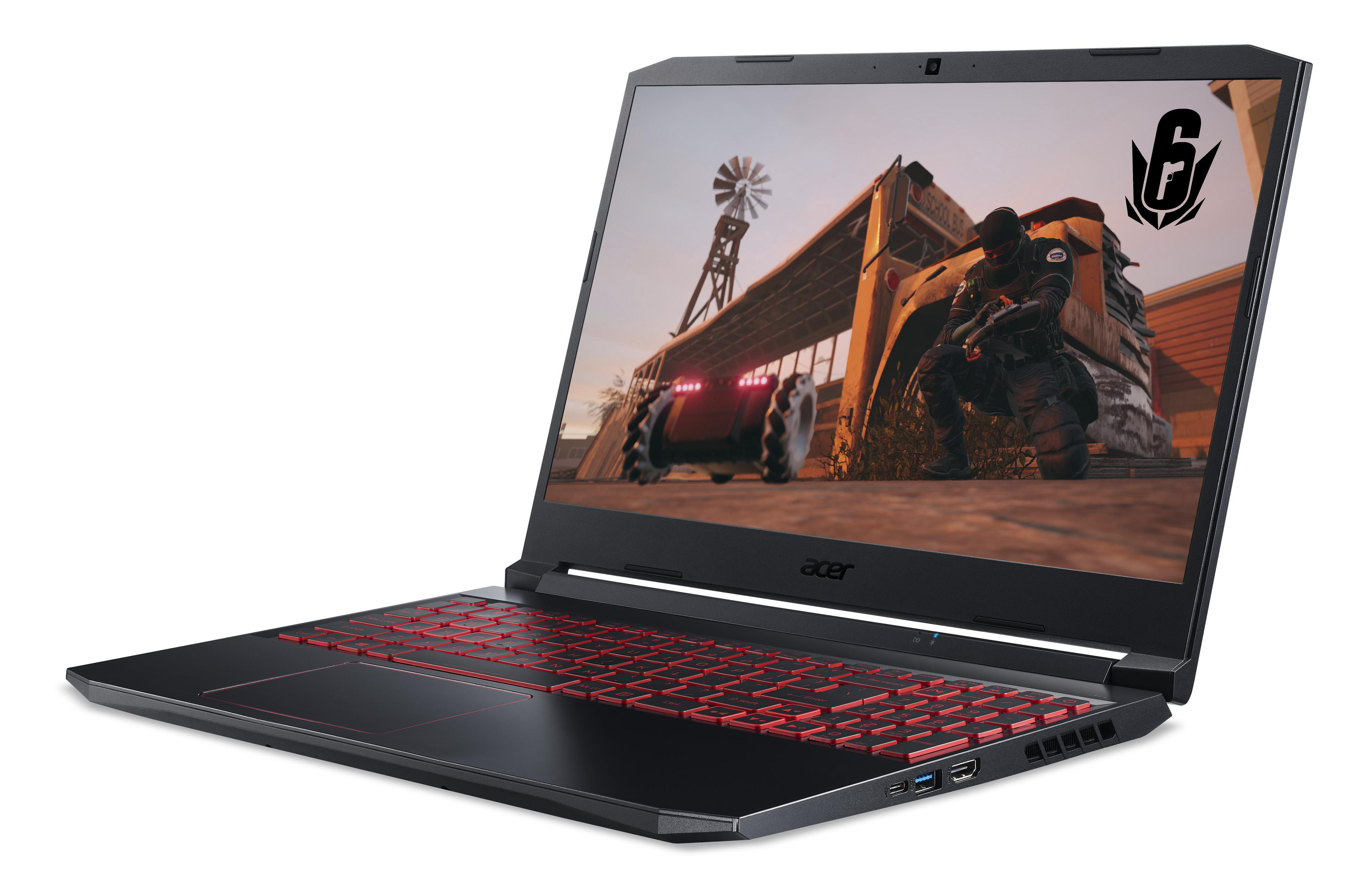 ACER Nitro 5 (AN515-44-R74R) mit roter Tastaturbeleuchtung - 15,6 Zoll - AMD Ryzen™ 5 4600H - 8 GB - 512 GB - NVIDIA GeForce® GTX 1650 - Windows 10 Home (64 Bit)