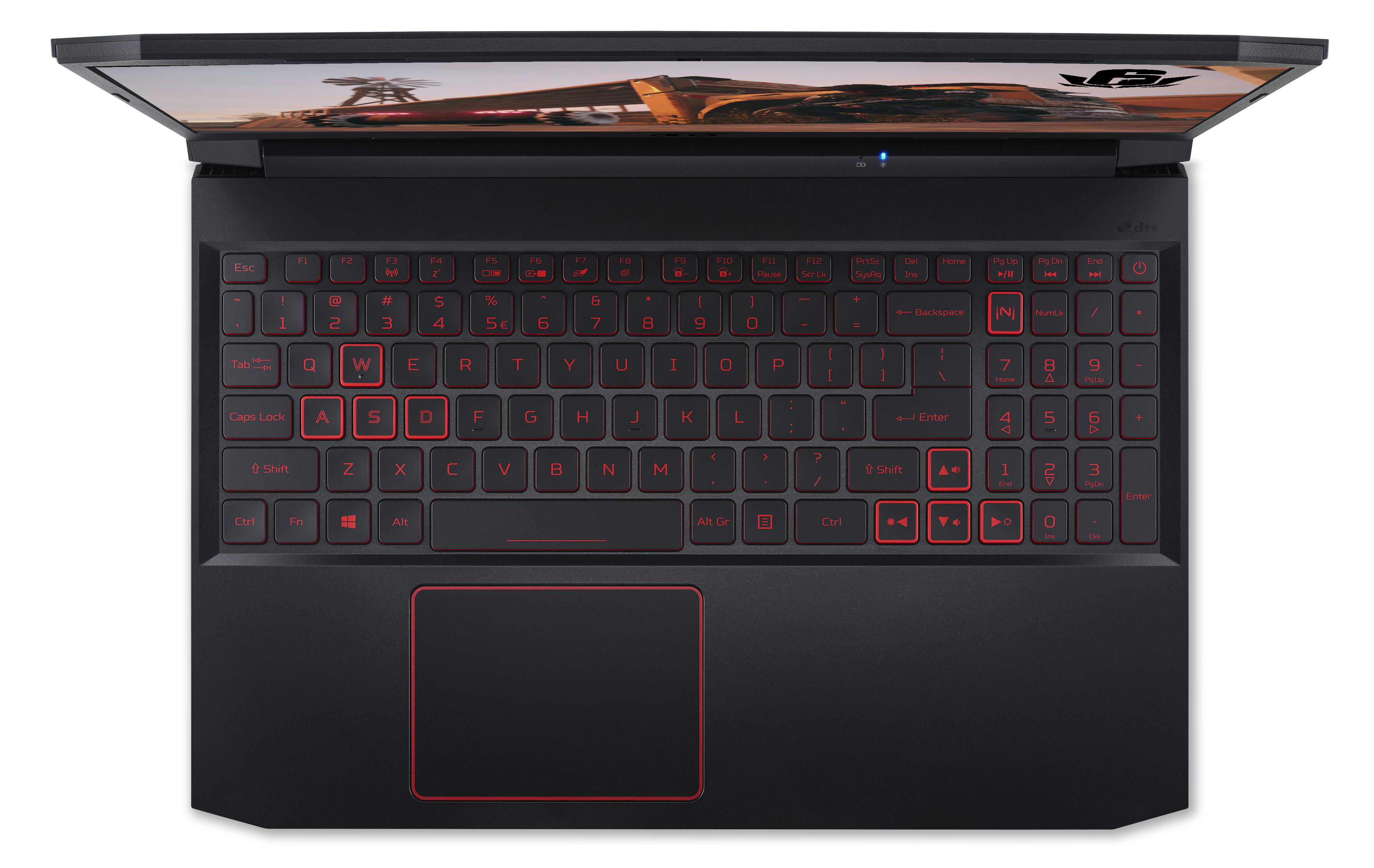 ACER Nitro 5 (AN515-44-R74R) mit roter Tastaturbeleuchtung - 15,6 Zoll - AMD Ryzen™ 5 4600H - 8 GB - 512 GB - NVIDIA GeForce® GTX 1650 - Windows 10 Home (64 Bit)