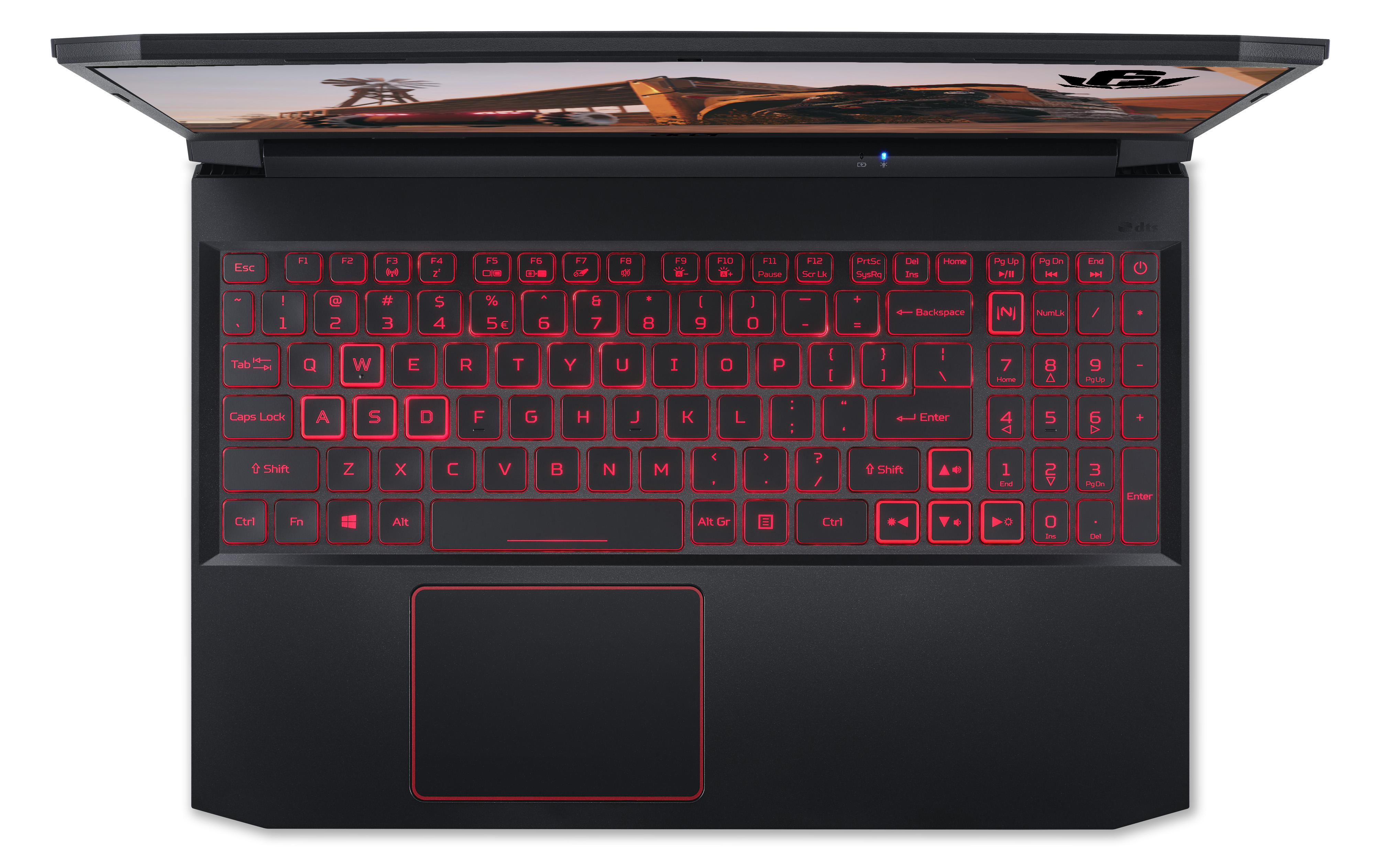 ACER Nitro 5 (AN515-44-R74R) mit roter Tastaturbeleuchtung - 15,6 Zoll - AMD Ryzen™ 5 4600H - 8 GB - 512 GB - NVIDIA GeForce® GTX 1650 - Windows 10 Home (64 Bit)