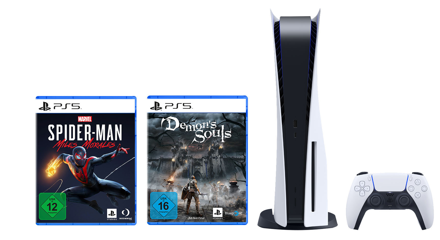 SONY PS5 +  Demon Souls + Marvel’s Spider-Man: Miles Morales
