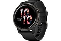 GARMIN Venu 2 - GPS-Smartwatch (Breite: 22 mm, Silikon, Schwarz/Schiefergrau)