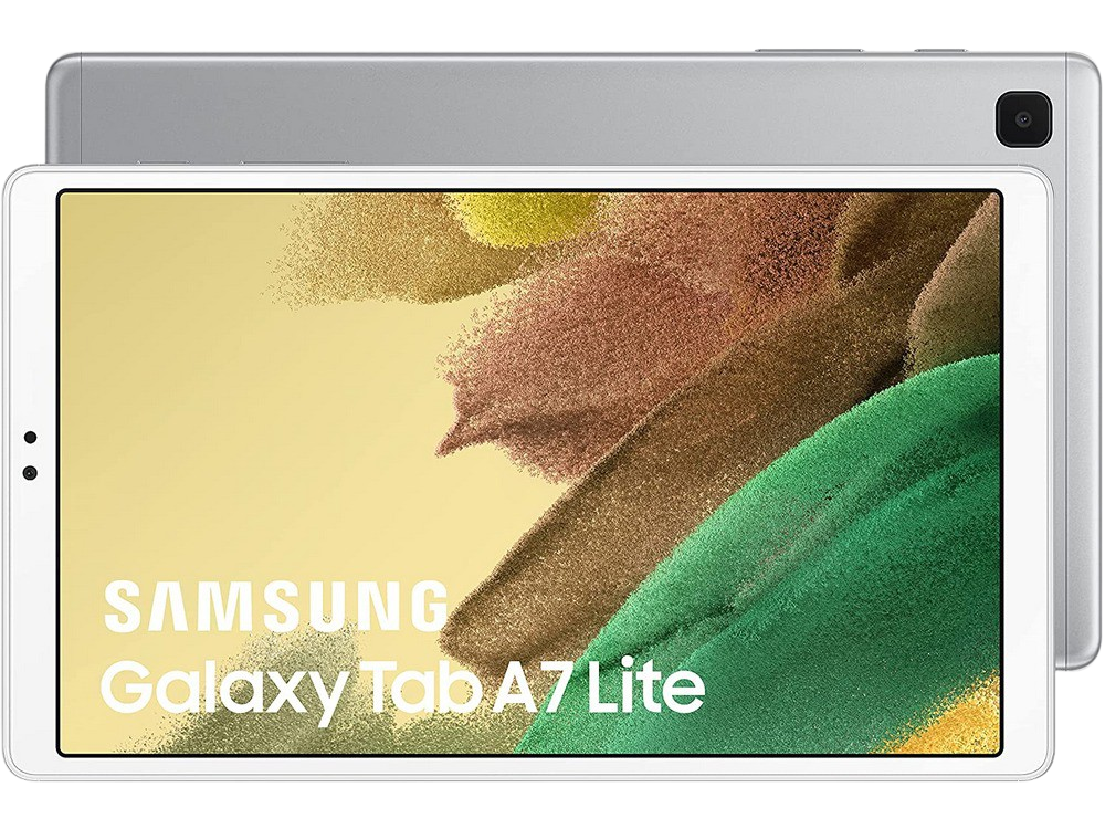 Tablet - Samsung Galaxy Tab A7 Lite, 32 GB, Plata, WiFi, 8.7", WXGA+, 3 GB RAM, MediaTek Helio P22T, Android