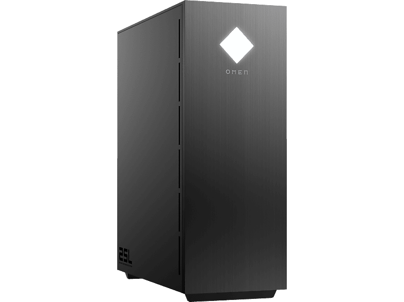 HP OMEN 25L GT11-1300ng, Windows 10 Home (64 Bit), Gaming PC mit AMD 5600G Prozessor, 16 GB RAM, 1 TB SSD, NVIDIA, GeForce RTX™ 3060 GDDR6 Grafikspeicher