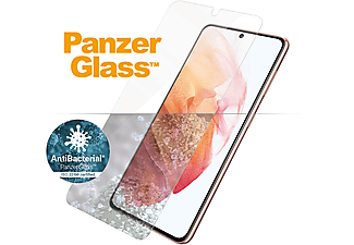 PANZERGLASS Antibacteriële Clear Case Friendly met Ultrasonische Vingerafdruktechnologie voor Samsung Galaxy S21 5G