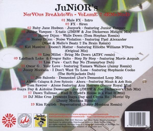 Junior Vasquez - Junior's Nervous Breakdown2-Demented  - (CD)