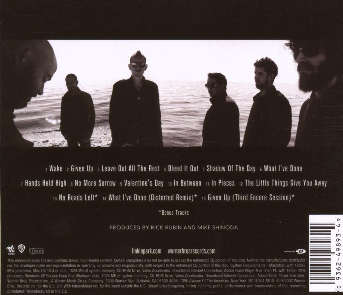 Albumcover der Band Linkin Park mit Titelliste, produziert von Rick Rubin und Mike Shinoda.