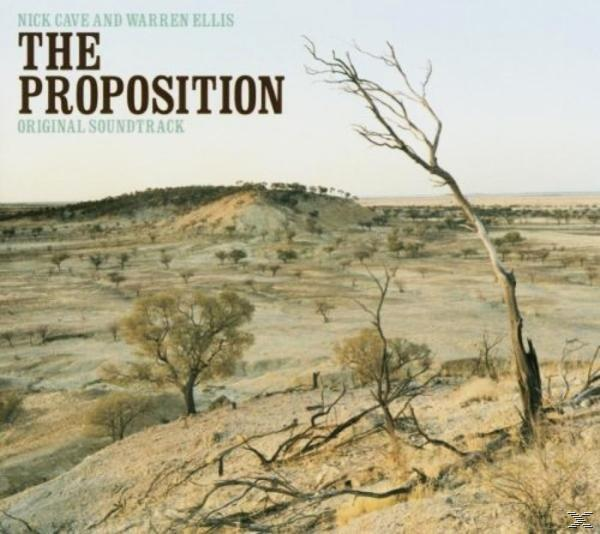 Albumcover mit Wüstenlandschaft, Baum und Text: The Proposition.