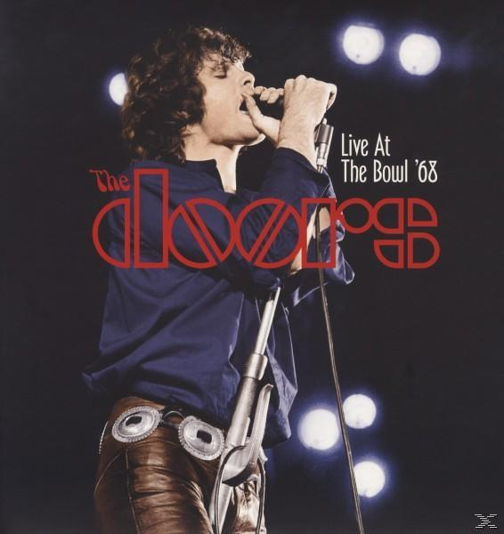 Album borító: Jim Morrison énekel a színpadon. Szöveg: The Doors Live At The Bowl '68.