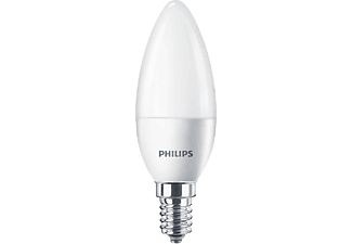 PHILIPS LED gyertya izzó matt E14 40W, meleg fehér (195980)