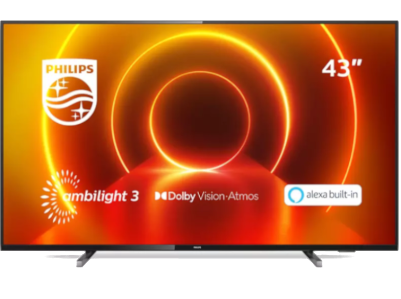 PHILIPS 43PUS7805 43'' 108 Ekran Uydu Alıcılı Smart 4K Ultra HD