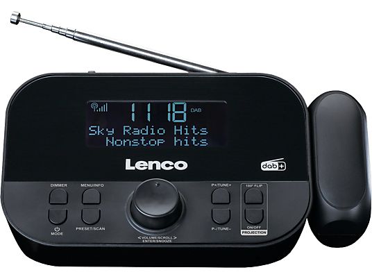 LENCO CR-615 - Digitalradio (FM, DAB+, DAB, Schwarz)