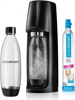 SODASTREAM Wassersprudler EASY, Schwarz (1011711491) Wassersprudler, CO² Zylinder inklusive , Schwarz