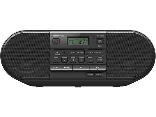 PANASONIC RX-D552 - Radio portable avec DAB+ (DAB+, Noir)