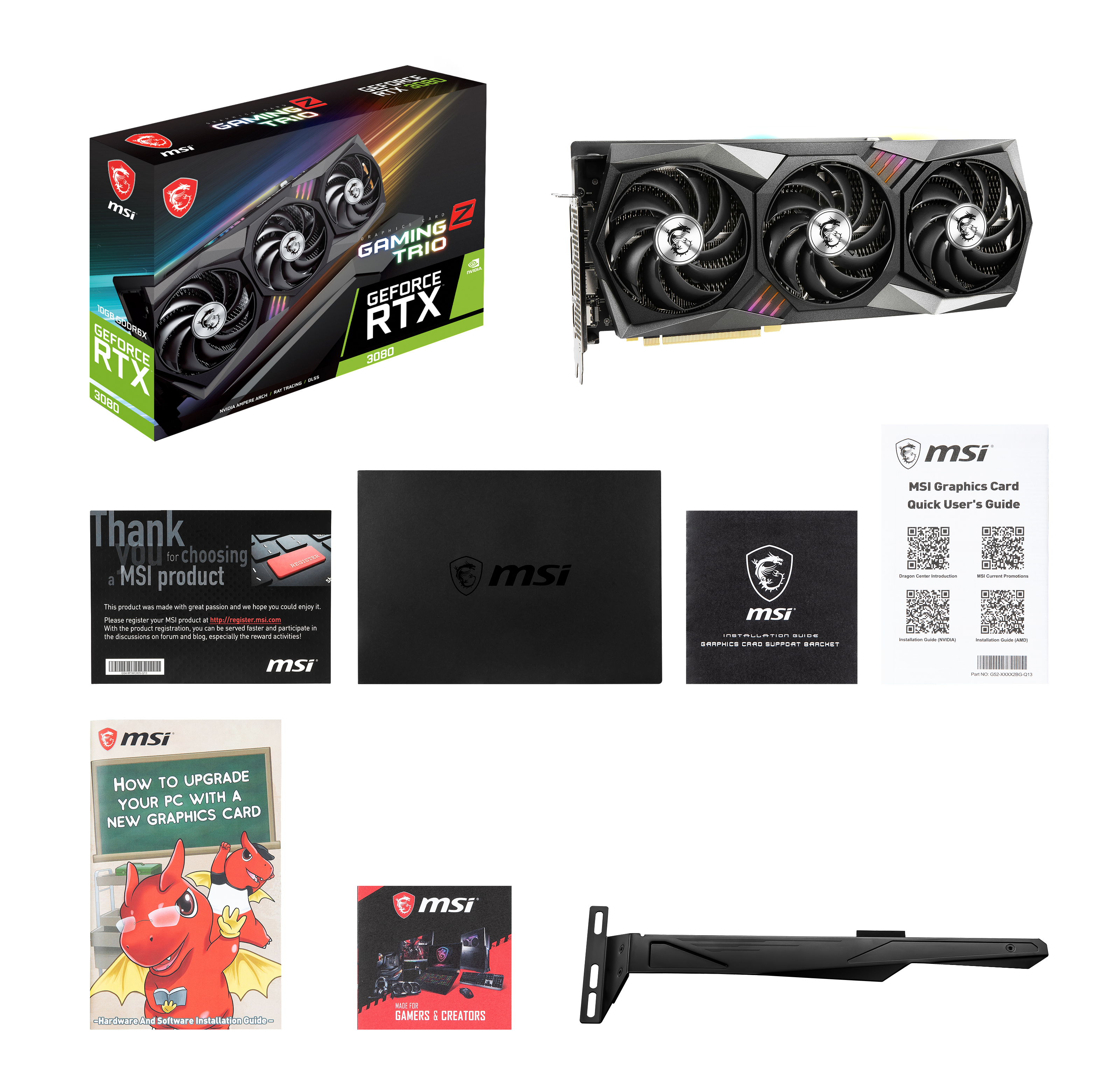 MSI GeForce RTX™ 3080 GAMING Z TRIO 10G (V389-045R) (NVIDIA, Grafikkarte)