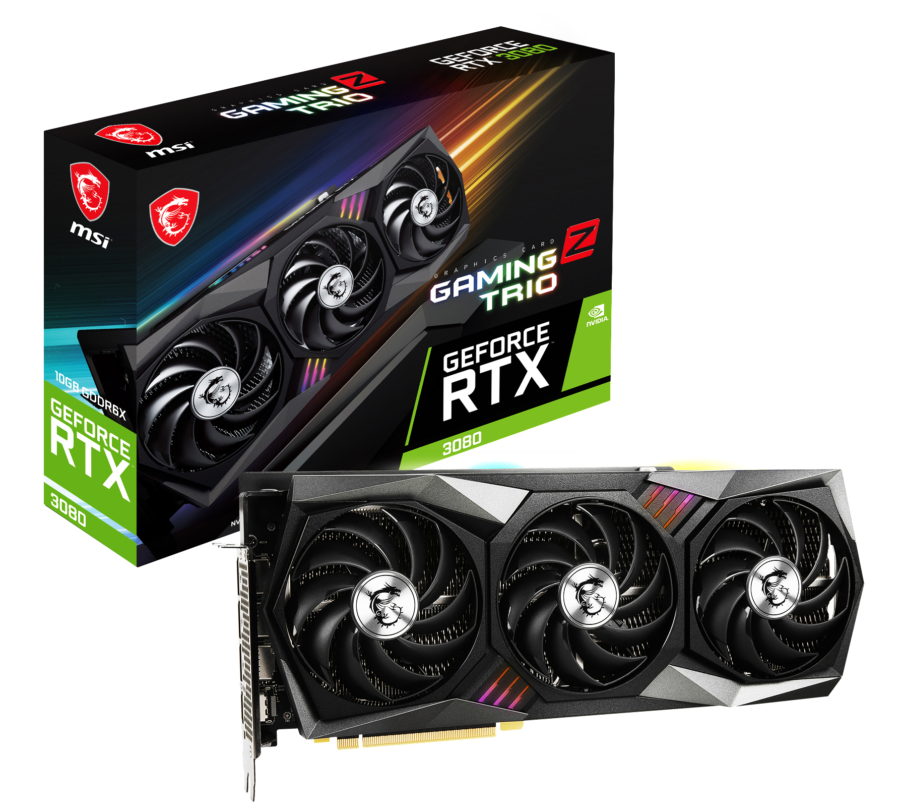MSI GeForce RTX™ 3080 GAMING Z TRIO 10G (V389-045R) (NVIDIA, Grafikkarte)