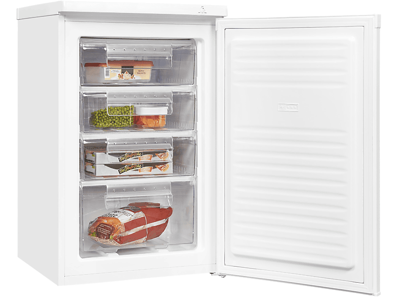 Congélateur Exquisit GS80-040E 91 L Blanc - Appareil Sur Pied, Classe E, Tiroirs Transparents