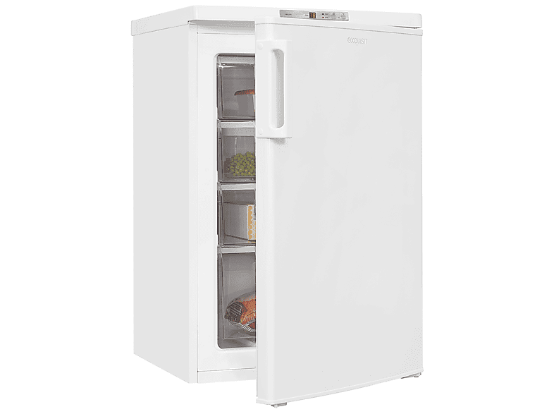 Exquisit GS80-HE-040E Gefrierschrank (E, 91 l, 855 mm hoch, Weiß) — Foto 2 von 3