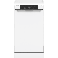 MediaMarkt SHARP QWNS1CF49EWEU Vaatwasser - Vrijstaand - 10 couverts - 49 dB(A) aanbieding