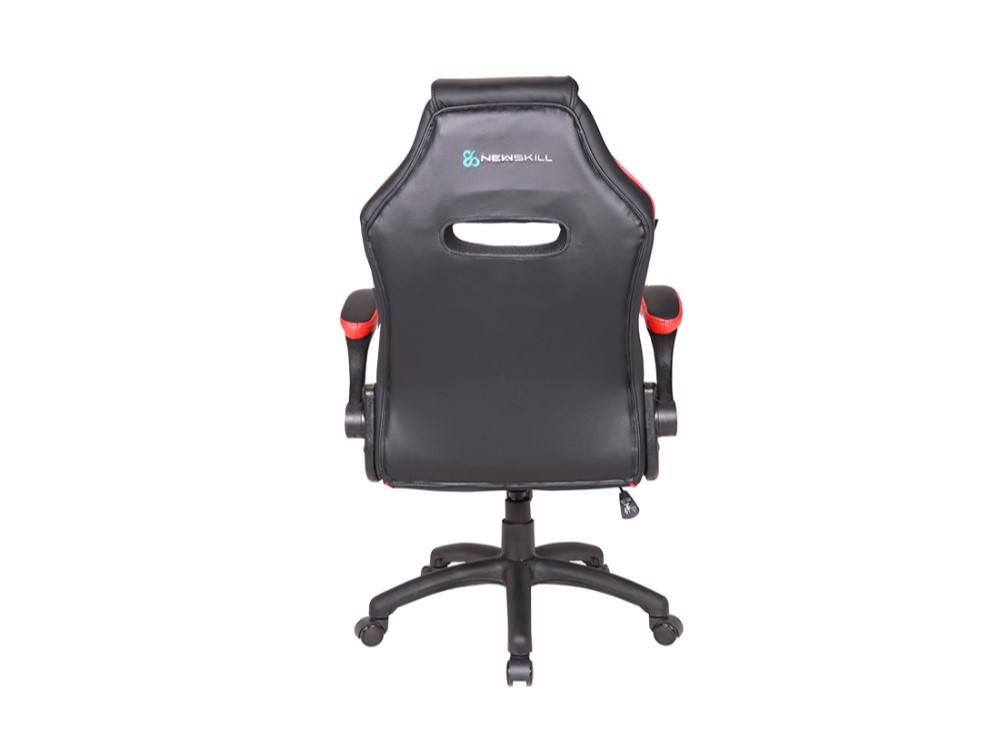 Silla gaming - Newskill Nayuki, Reposabrazos 2D, 150 kg, PU y Tela, Rojo