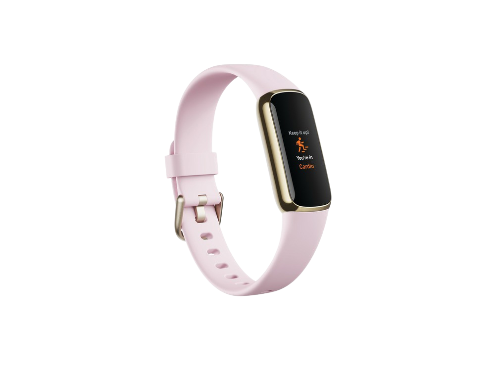Pulsera de actividad - Fitbit Luxe (Ed. Especial), 20 modos de deporte, Resistente al agua, 15 días, Soft Gold