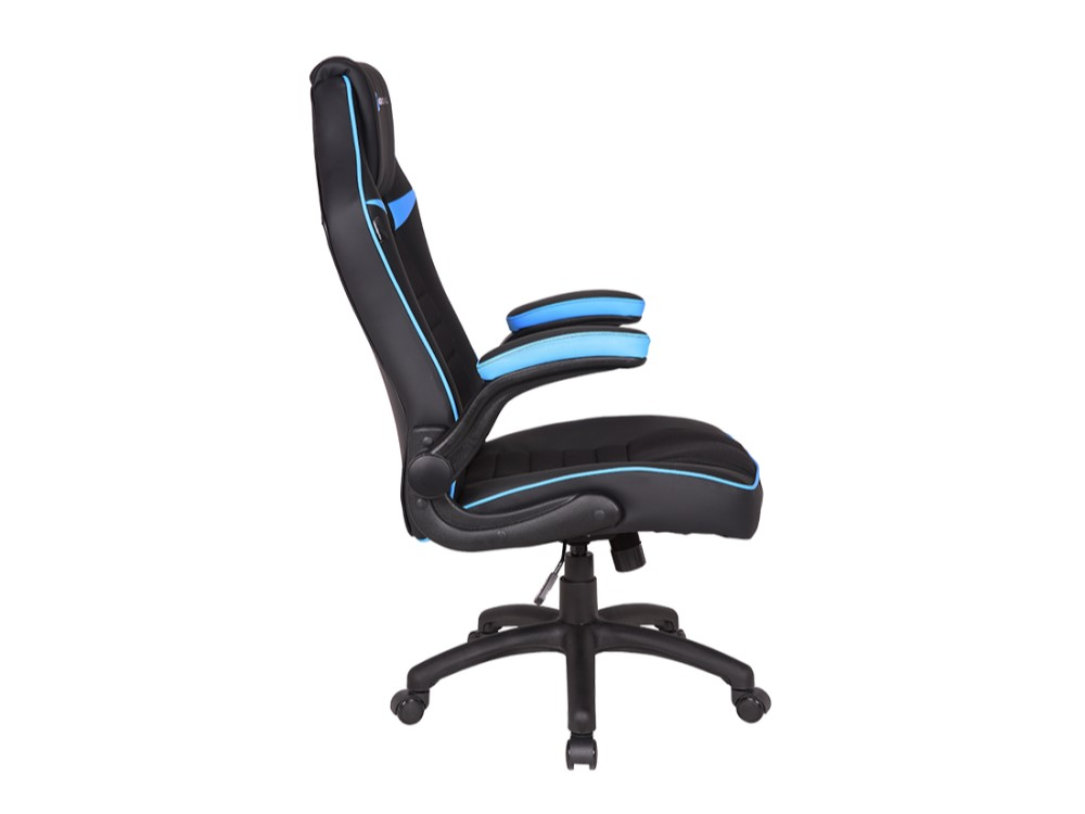 Silla gaming - Newskill Nayuki, Reposabrazos 2D, 150 kg, PU y Tela, Azul