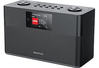 Radio portátil - Kenwood CR-ST100S-B, 2.4" TFT, 20 W, DAB+, Wi-Fi, Bluetooth, Bassreflex, Negro