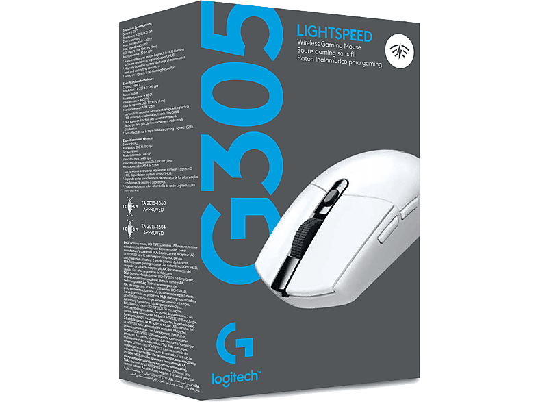 LOGITECH G G305 Lightspeed 12000 DPI Kablosuz Oyuncu Mouse Beyaz_3